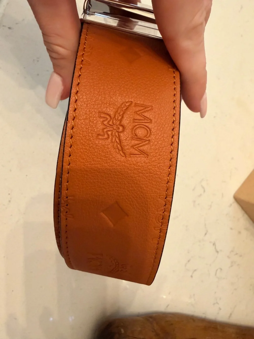 MCM designer belt